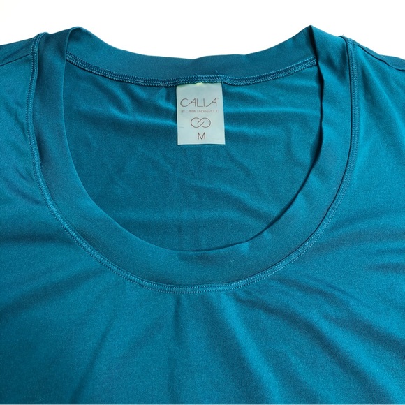 Calia Cold Shoulder Long Sleeve Top Teal - Picture 3 of 7